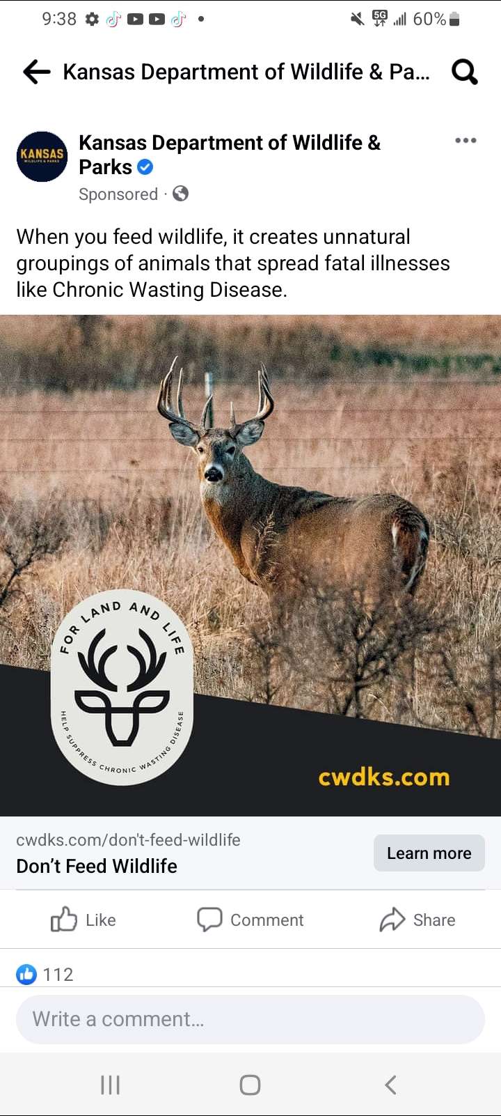 Kansas deer Management timeline